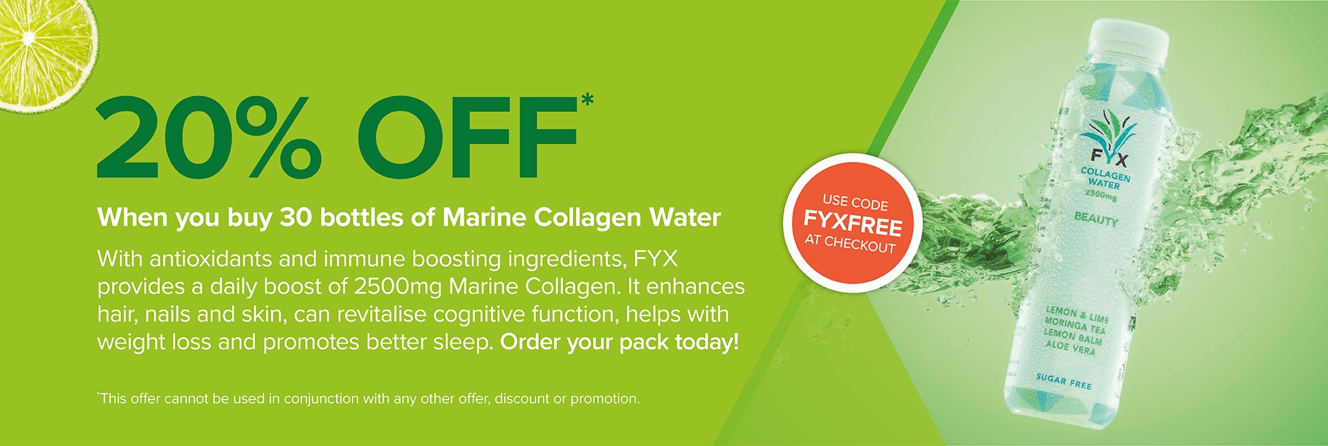 FYX Marine Collagen Water bottle 1